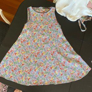 Zara Sleeveless Breezy Floral Trapeze Dress